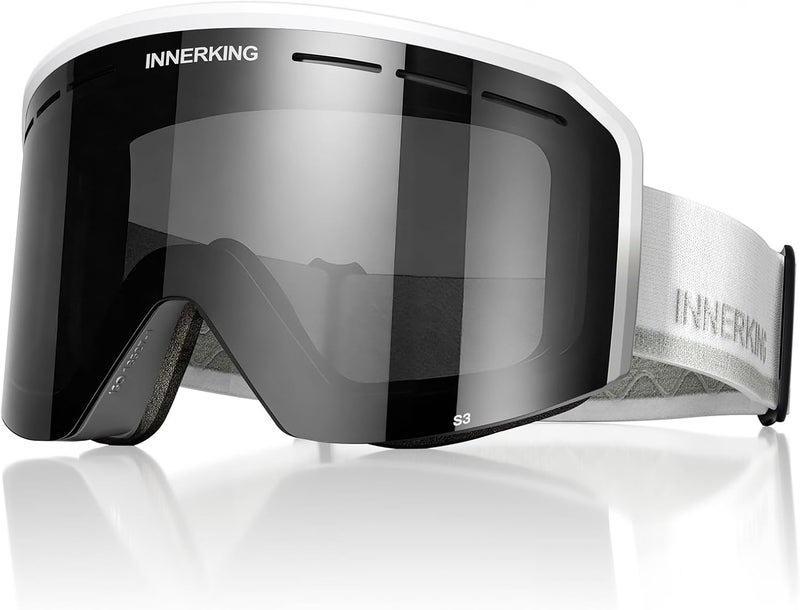 Innerking Ski/Snowboard Goggles OTG for Men Women & Youth - Over Glasses Snow Sports Goggles Anti Fog 100% UV400 Protection - Image 1
